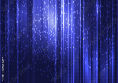 Modern technology background with binary code design 