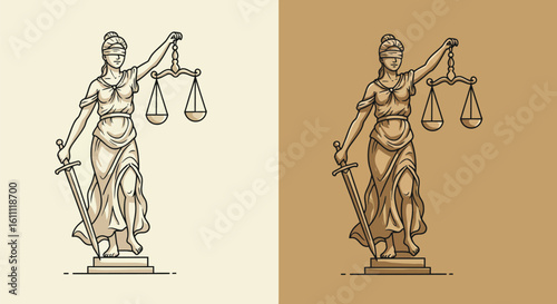 Lady Justice Illustration