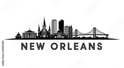 New Orleans City Skyline