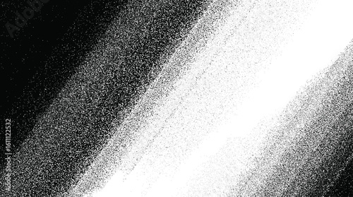 Monochrome black and white grunge texture with expressive brush strokes and a distressed, retro aesthetic. Ideal for posters, banners, and creative designs. 