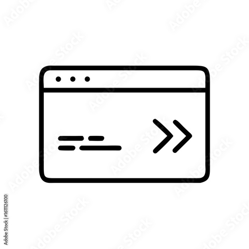 terminal command line interface icon design.