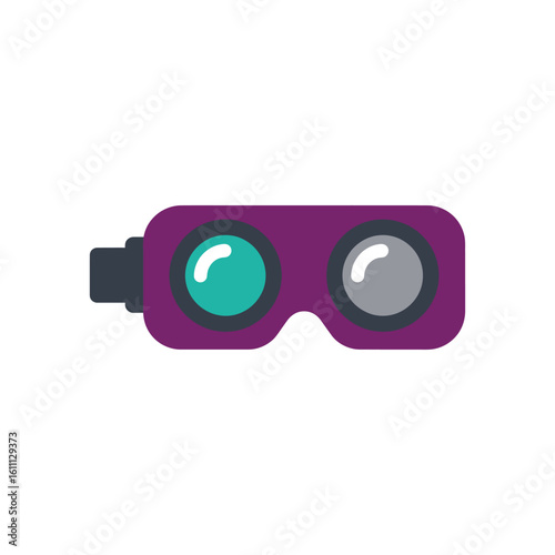 Modern virtual reality headset goggles representing immersive digital technology and futuristic gaming experiences for interactive entertainment