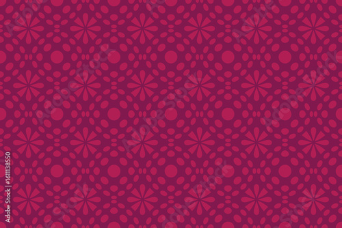 Seamless Pink Geometric Pattern – Abstract Floral Mandala Style Background