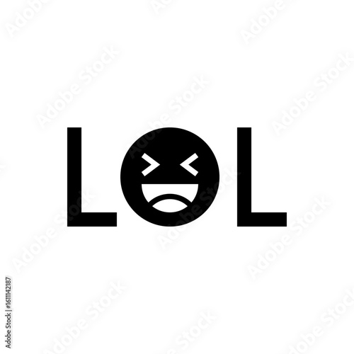 LOL icon with expressive emoji face