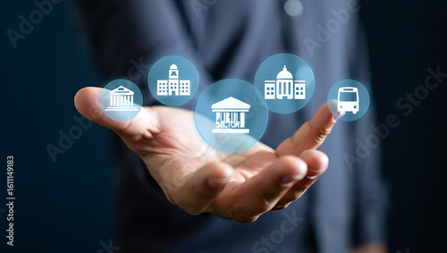 Public sector services government transport buildings image