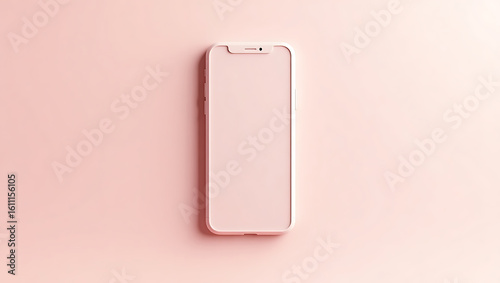 A realistic smartphone mockup placed on a traditional golden ochre, pink, white background.