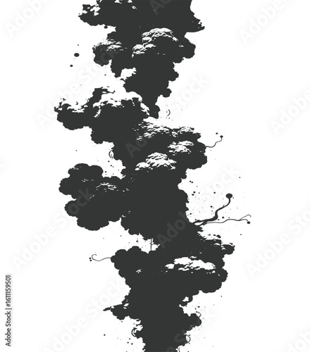 smoke vector smoke illustration black smoke cloud vector grunge