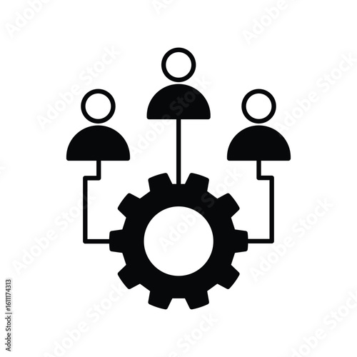 resource glyph outline icon with white background vector stock illustration