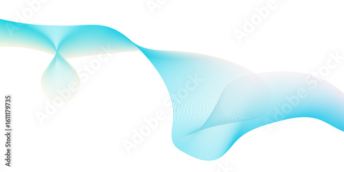 Abstract minimal dynamic flowing frequency equalizer wave vector line isolated flow stripe blue music and speed line beautiful digital gradient texture line background.	
