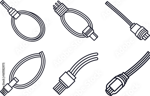 Cable Connector Icons