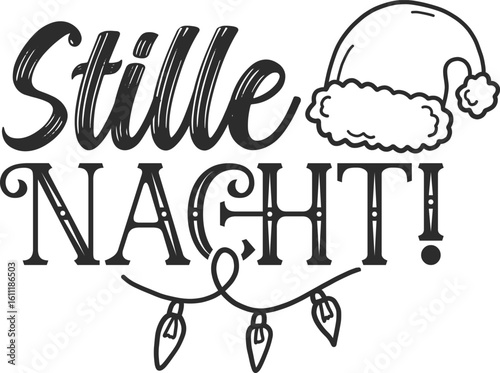 Stille Nacht - German Christmas Design