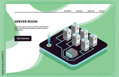 Server Room Landing Page
