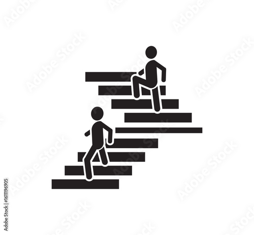 up down stairs icon information sign	