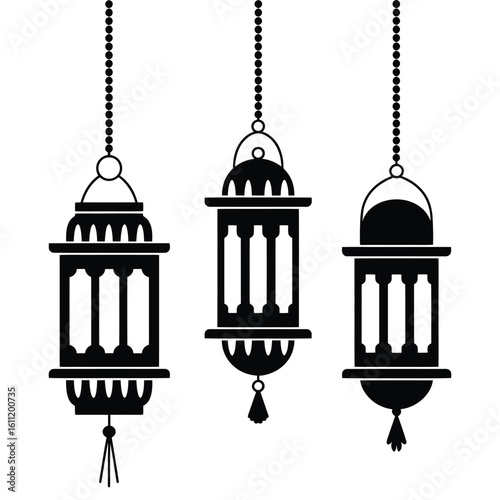 Islamic Lantern Vector Set – Free Ramadan Lantern Clipart for Eid, Festival, and Decoration Design