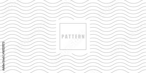 Geometric waves seamless pattern. Light collection. Abstract textured background design. Vector illustration for minimalistic design. Modern elegant wallpaper.