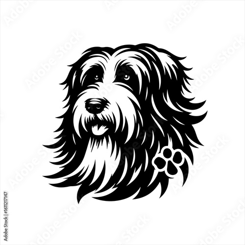 Dog head illustration