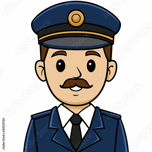 Officer Silhouette Illustration