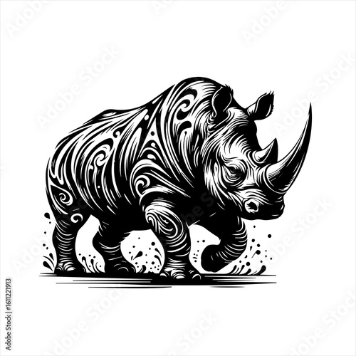 Rhinoceros illustration
