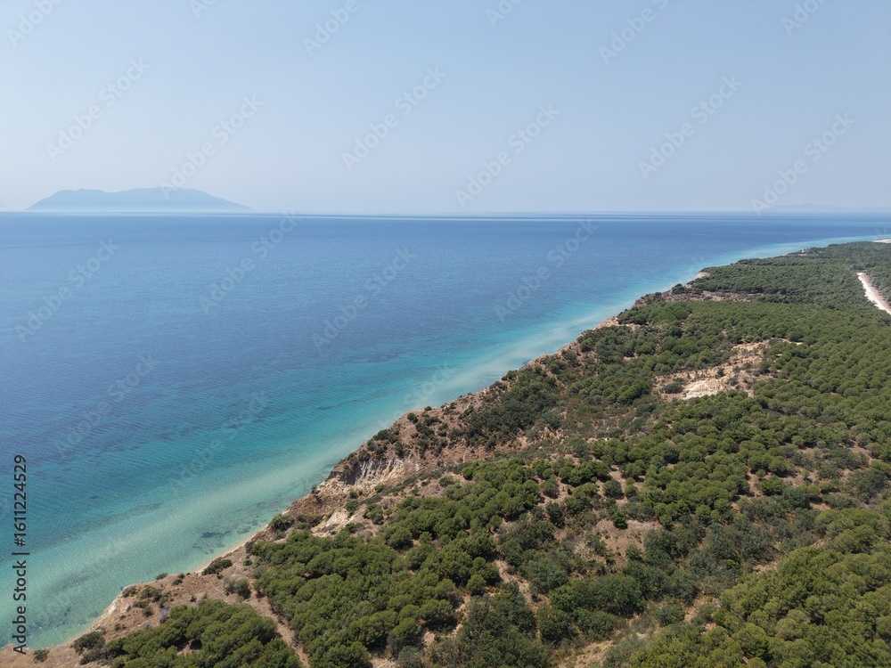 Obraz premium Aerial view of beautiful landscape