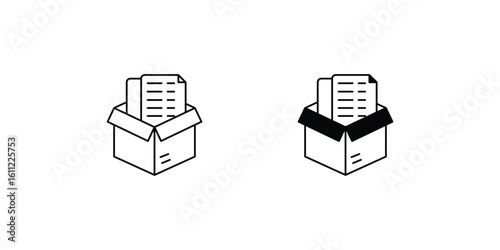 backlog set icon with white background vector stock illustration