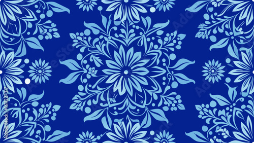 Seamless pattern dark blue backgrounds with damask ornament for blue knitted fabric, Fashionable textiles, book covers,mediterranean culture, seamless pattern, seamless, pottery, abstract backgrounds,