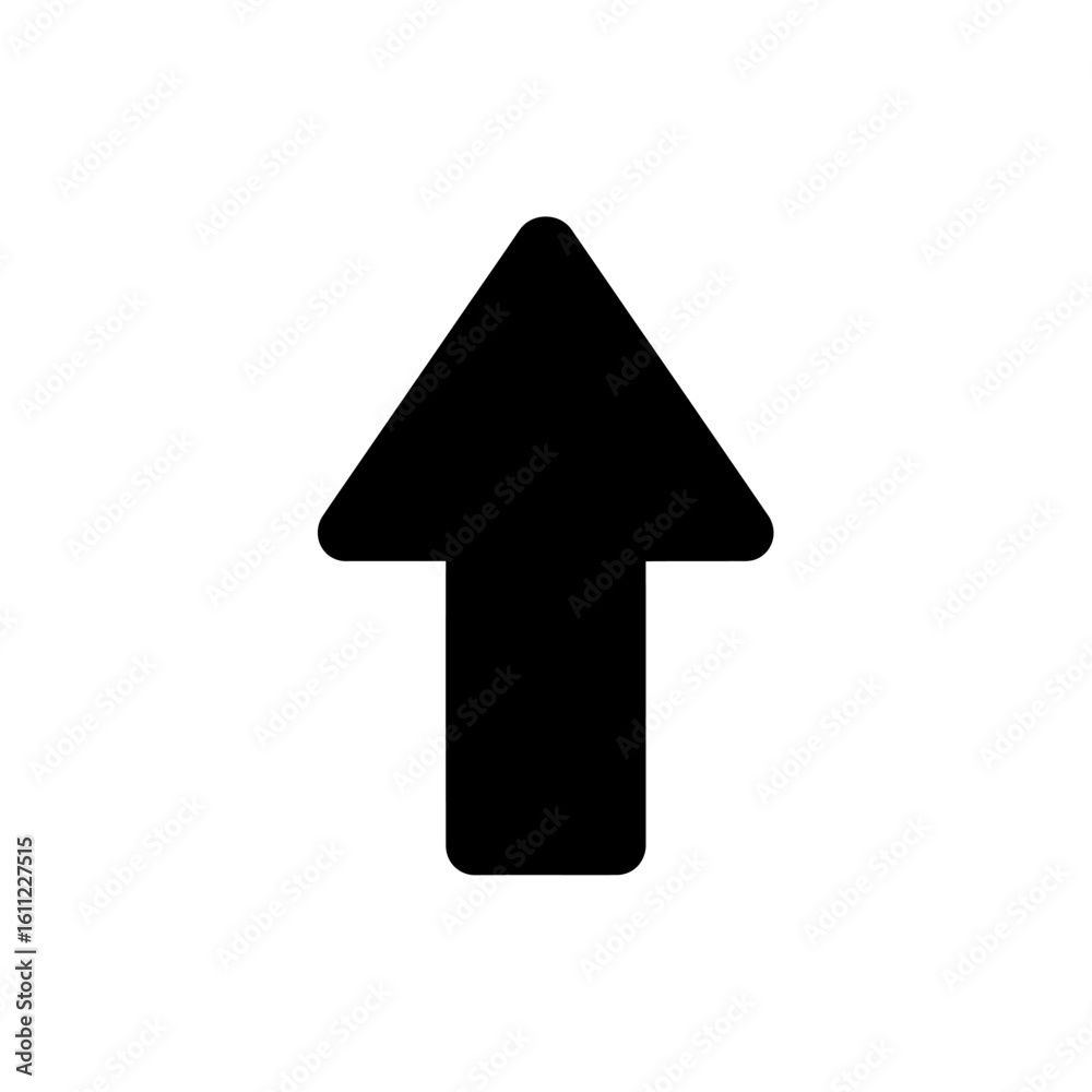 Simple black down arrow icon. Vector illustration of a downward pointer isolated on a white background. Simple black down arrow icon. Vector illustration of a downward pointer isolated on a white background.