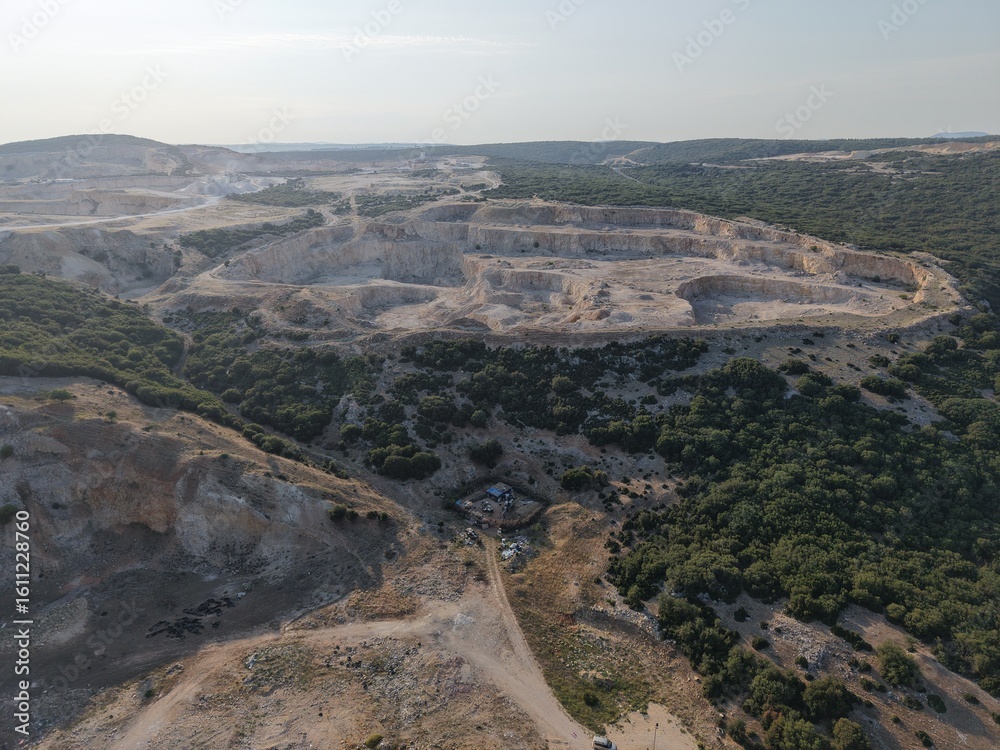 Fototapeta premium Aerial view of beautiful landscape