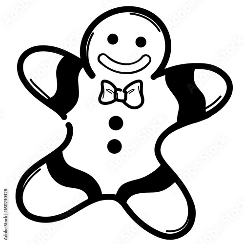 Gingerbread doodle cute