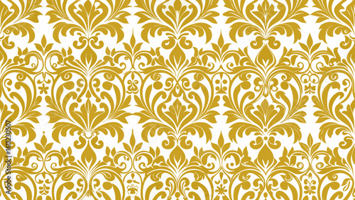 gold wallpaper with an ornate pattern isolated white backgrounds for wallpaper the bedroom, patterned fills, webs pages, surface textures, books covers, gold, luxury, ornate, modern, pattern, 