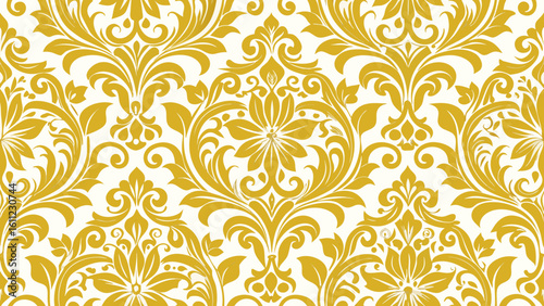 gold wallpaper with an ornate pattern isolated white backgrounds for wallpaper the bedroom, patterned fills, webs pages, surface textures, books covers, gold, luxury, ornate, modern, pattern, 