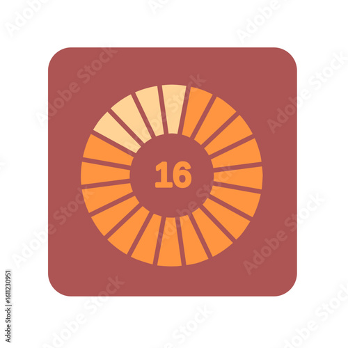 16 running times icon