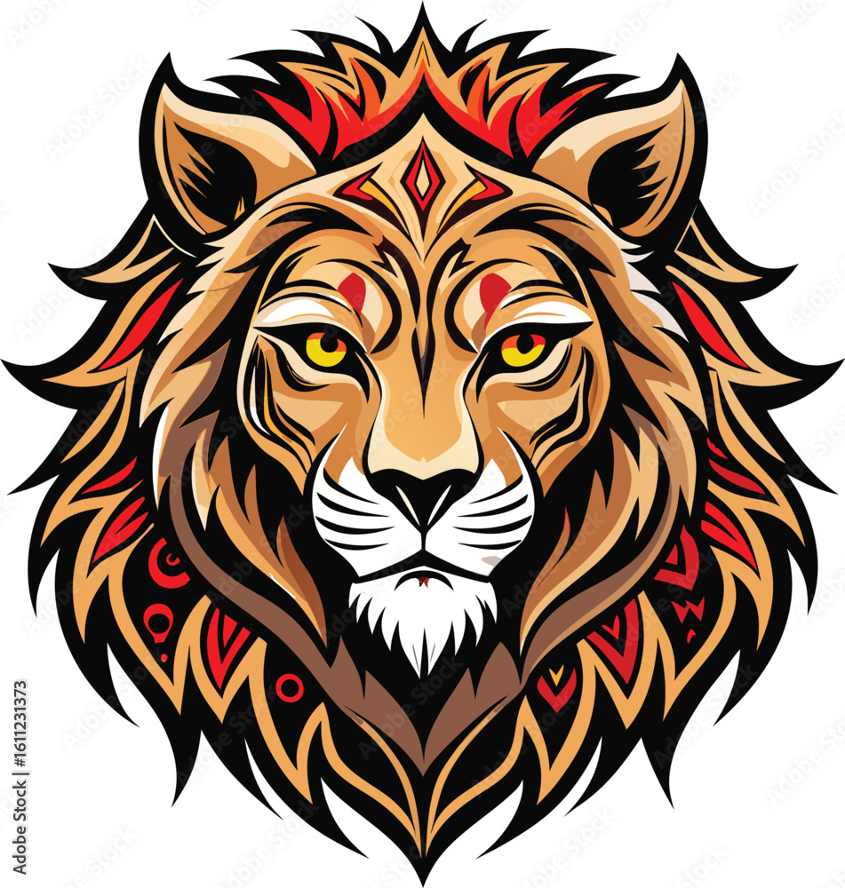 Obraz premium Regal Lion Head Designs - Vector Art