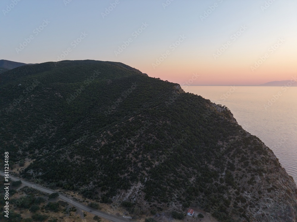 Fototapeta premium Aerial view of beautiful landscape