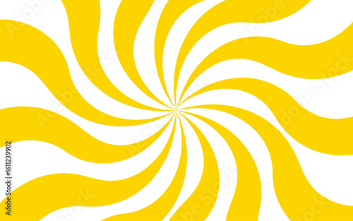 Abstract background with rays retro starburst and Funky ray elements, circle motifs. Fun minimalist pattern with sunbeam waves. Yellow ray sunburst cartoon, pop ad shine retro design.