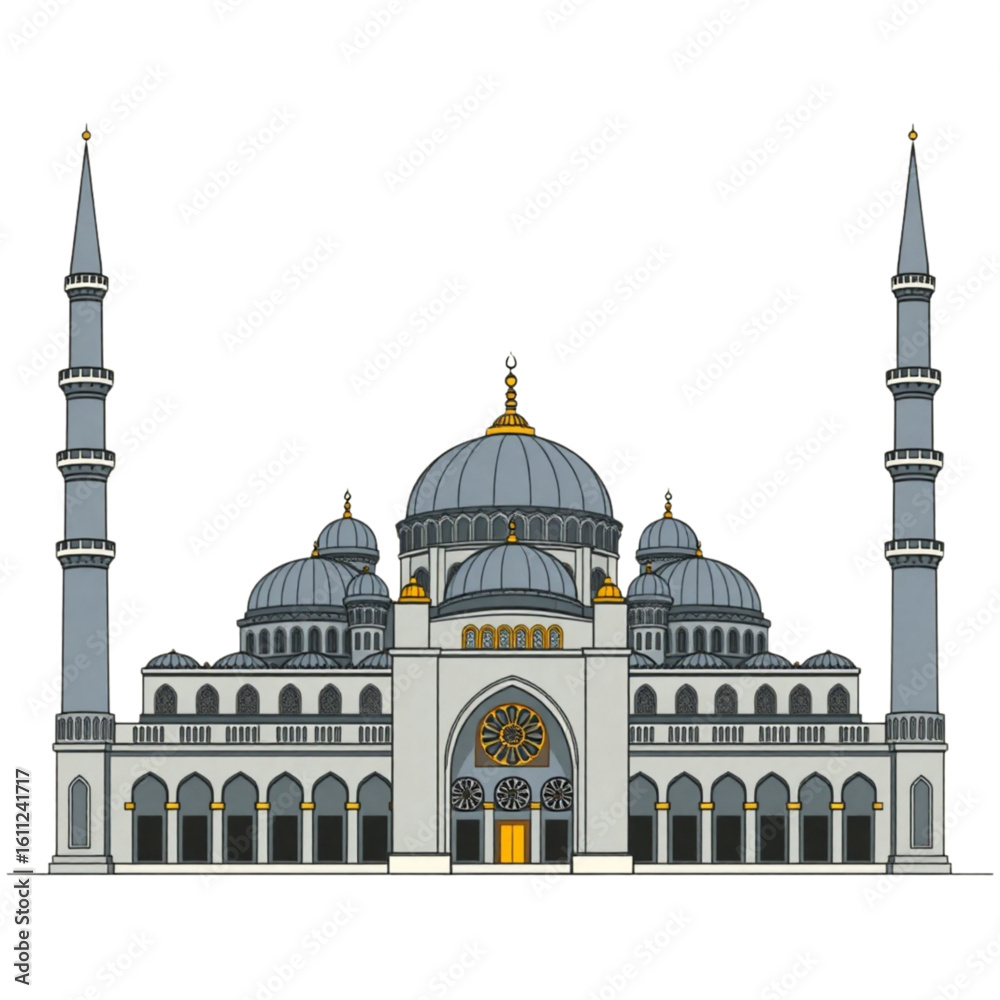Obraz premium Traditional Ottoman-style mosque
