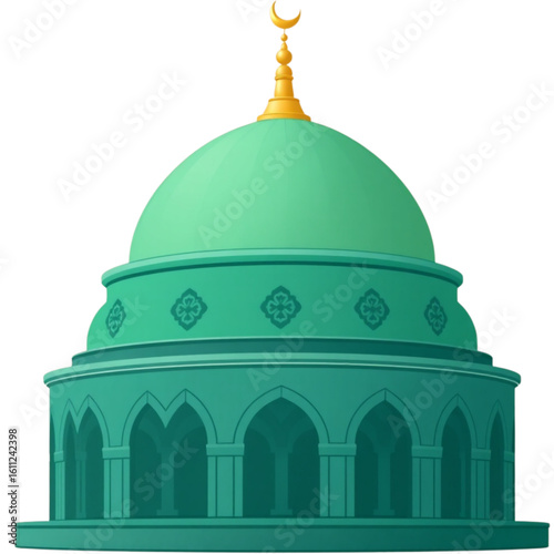 Multi-layered dome in soft gradient colors