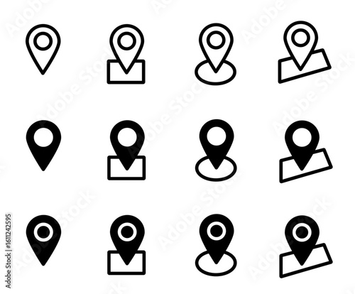 Map Pin and Location Marker Vector Icons