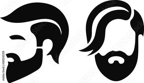 Stylish Modern Male Head or Face Vector Illustration. Simple Elegant Silhouette Vector Art. Incredible Silhouette Vectors. Perfect Neat and Clean Vector Art of Human Head