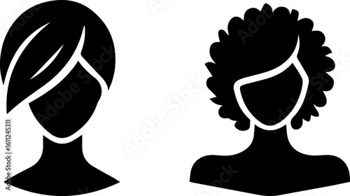 Female Head or Face Vector Illustration. Silhouette Vector Art. Incredible Silhouette Vectors, Perfect Neat and Clean Vector Art of Human Head