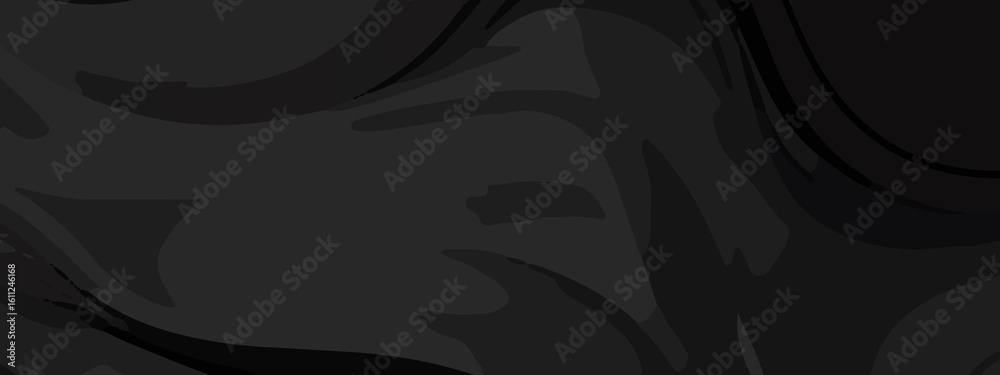 Fototapeta premium Modern Dark Abstract Background with Flowing Black and Charcoal Wave Patterns for Elegant Digital Design. Monochrome Abstract Swirl in Shades of Black and Gray, Perfect for Minimalist Backgrounds
