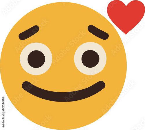 Love Emoji: This joyful emoji embodies the warm emotions of fondness and affection, enhanced by a tender heart hovering nearby. 
