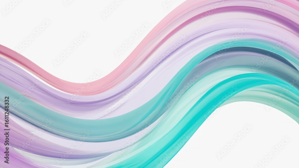 Abstract flowing ribbons in pastel colors Abstract flowing ribbons in pastel colors
