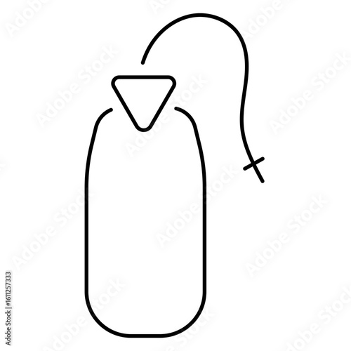enema icon isolated on white background, vector illustration.