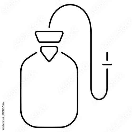 enema icon isolated on white background, vector illustration.
