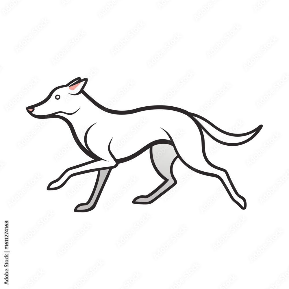 Fototapeta premium vector illustration of a wolf