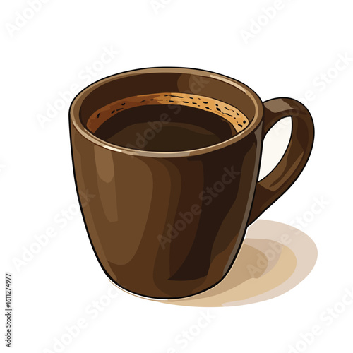 Black Coffee in Dark Cup	