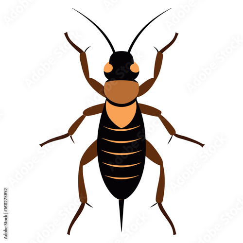 a beautiful vector termite on a white background