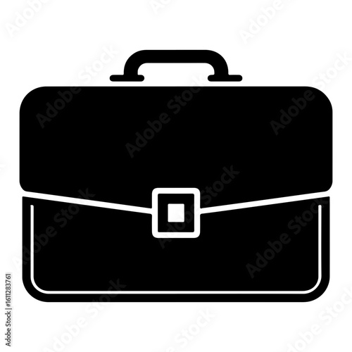 Black briefcase icon