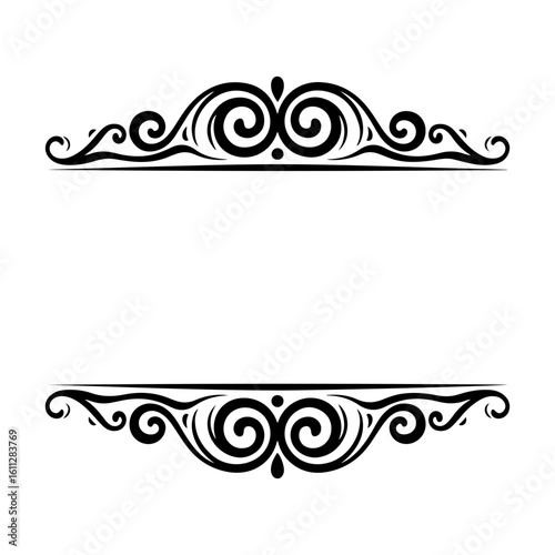 Decorative vector frame