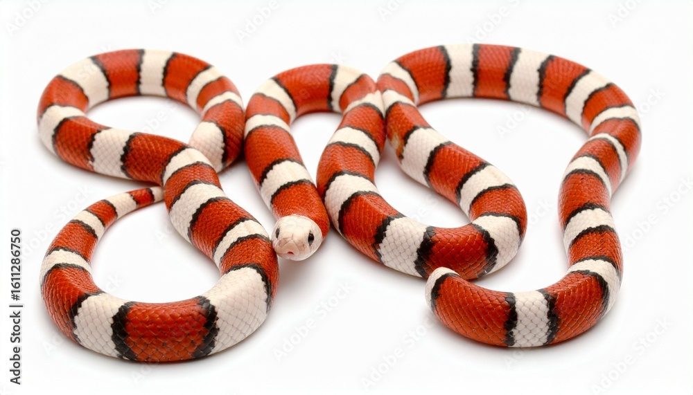 Naklejka premium snake on a white background